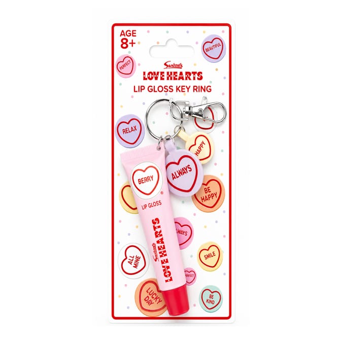 Swizzels Love Hearts Lip Gloss Keyring