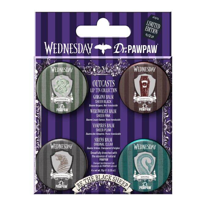 Wednesday x Dr.PAWPAW Outcasts Lip Tin Collection
