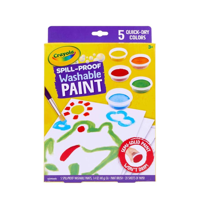 Crayola Spill Proof Washable Paint Set