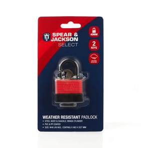 Spear & Jackson Select Weather Resistant Padlock - 40mm