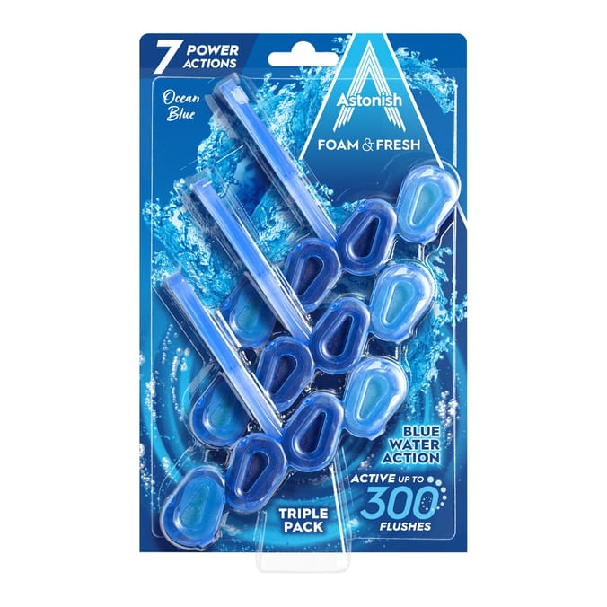 Astonish Foam & Fresh 3x 48g - Ocean Blue