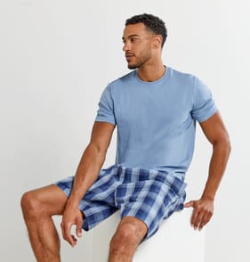 Originals Men's Blue T-Shirt & Shorts Pyjama Set