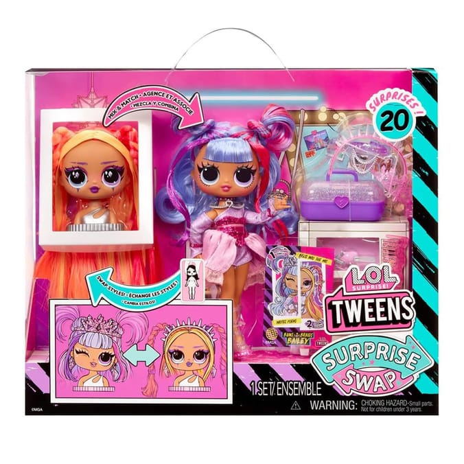 LOL Surprise! Tweens Surprise Swap Fashion Doll - Buns-2-Braids Bailey