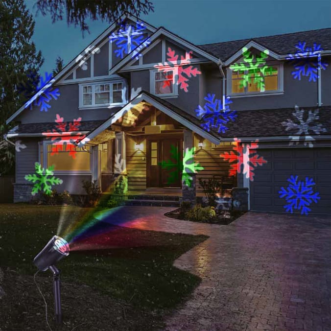 Prestige LED Motion Snowflake Projector - Multicolour