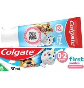 Colgate Kids First Smiles Strawberry Toothpaste 0-2 Years 50ml