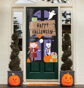 Hallow Scream Door Cover - Happy Halloween