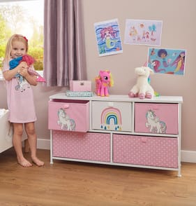 Liberty House Toys Kids Unicorn 5 Drawer Storage Chest