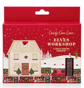 Candy Cane Lane Scented Hanging Ornament - Elves Workshop
