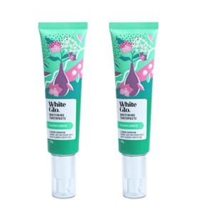 White Glo Whitening Elderflower Toothpaste 70g x2
