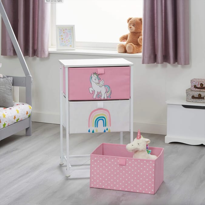 Liberty House Toys Kids Unicorn 3 Drawer Kids Storage Chest