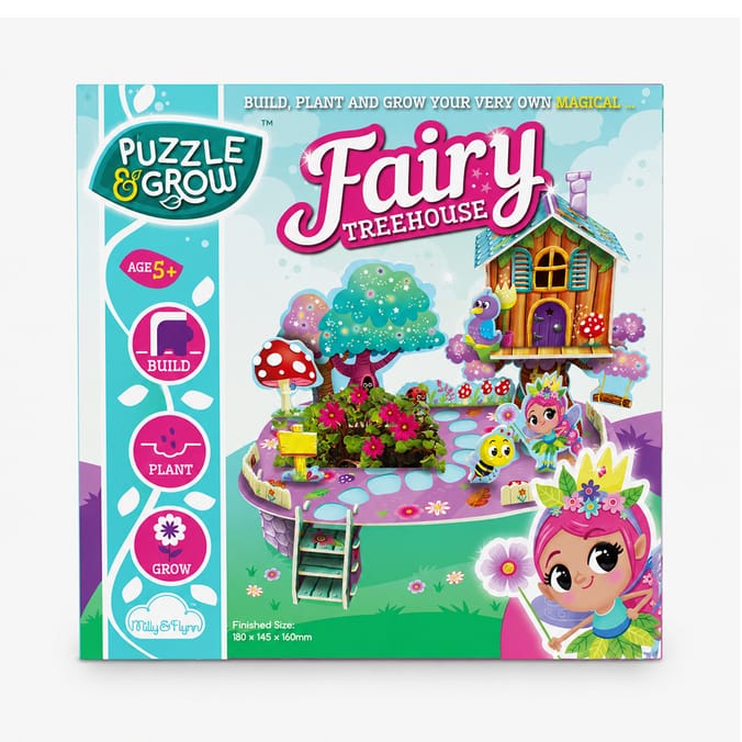 Puzzle & Grow Fairy Treehouse 3D Puzzle Set