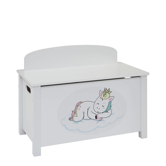 Liberty House Toys Kid’s Wooden Unicorn Toy Box