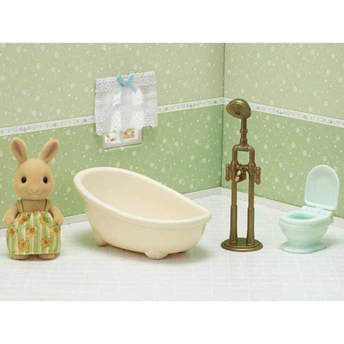  Sylvanian Families Sunny Rabbit Girl's Bath Time Set