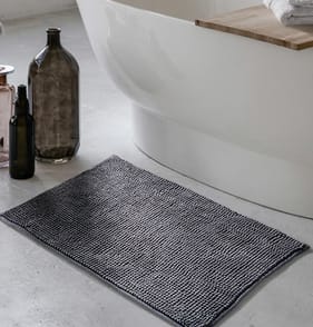 Home Collections Super Soft Bath Mat - Charcoal