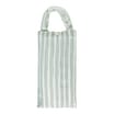 Shower Curtain With Hooks - 2 Tone Green Stripes