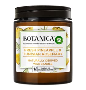 Airwick Botanica Candle 205g - Fresh Pineapple & Tynisian Rosemary 