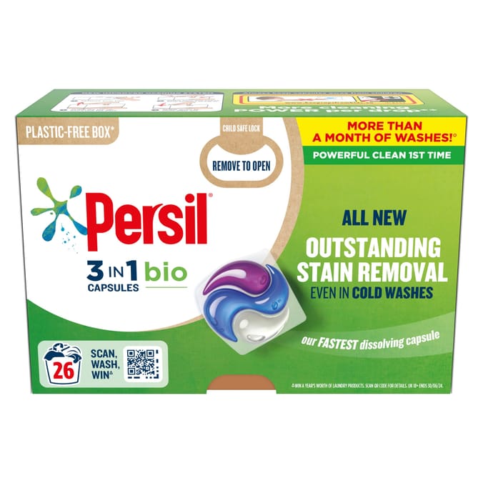 Persil 3 in 1 Washing Capsules Bio 26 Washes