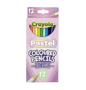 Crayola Pastel Coloured Pencils 12 Pack