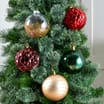 Festive Feeling 15cm Christmas Baubles 5 Pack - Traditional