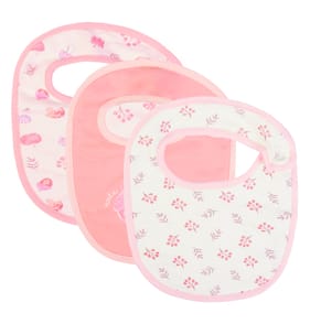  Purebaby Baby Bib 3 Pack - Pink