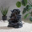 Jardin Rock Fountain Water Feature Solar Light