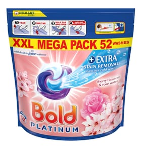 Bold Platinum Extra Stain Removal Washing Pods 52 Washes