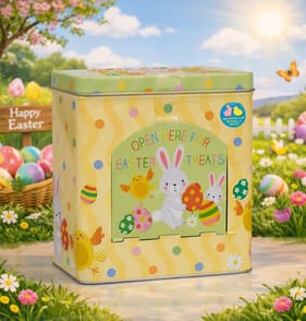 Happy Easter Dispenser Marshmallow Tin 100g