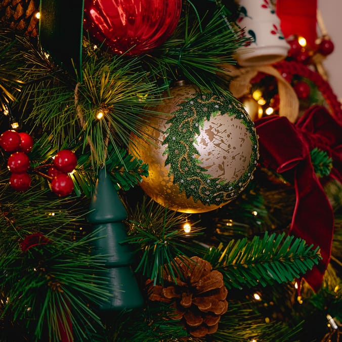 Winter Charm Painted Bauble