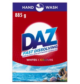 DAZ Washing Powder Hand Wash Whites & Colours 885g