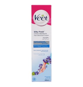 Veet Silky Fresh Hair Removal Cream 200ml - Sensitive Skin