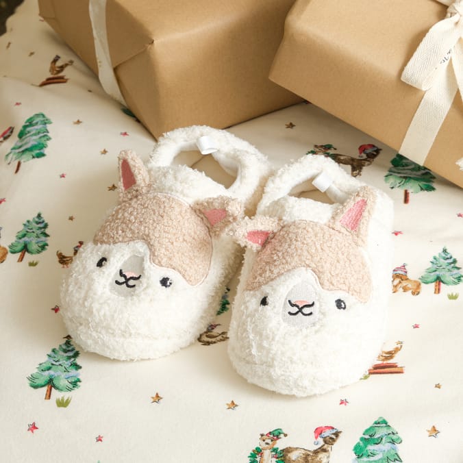 Hinch Farm Kids Alpaca Slippers