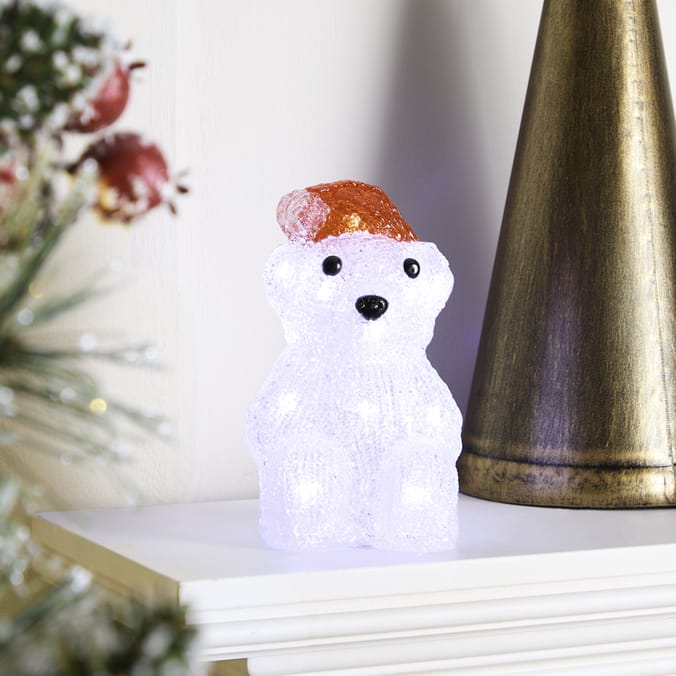 Prestige Battery Operated Light Up Character 16cm - Polar Bear