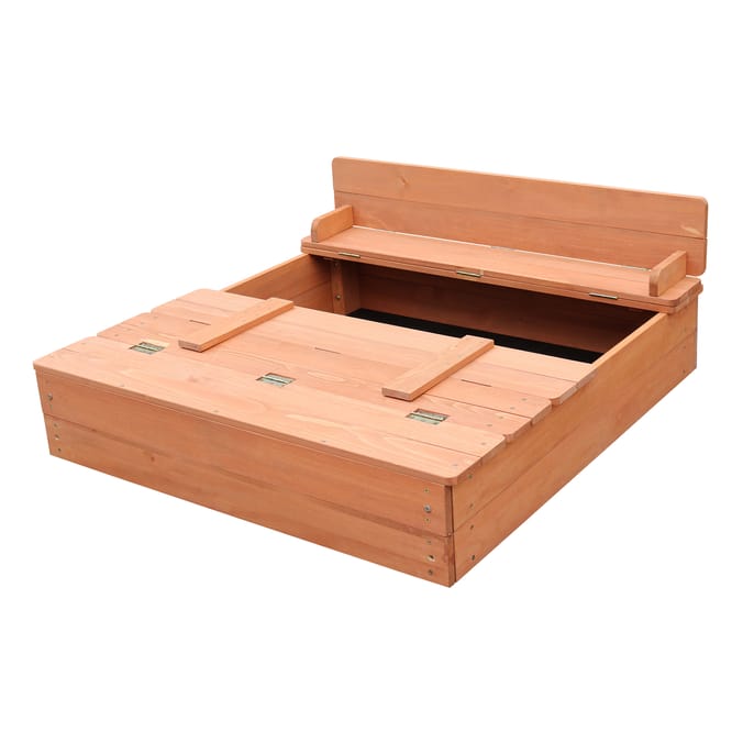 Liberty House Toys Kids Sandpit With Seating And Cover