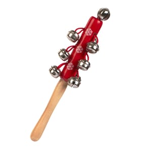 Sleigh Bells Wooden Jingle Stick 