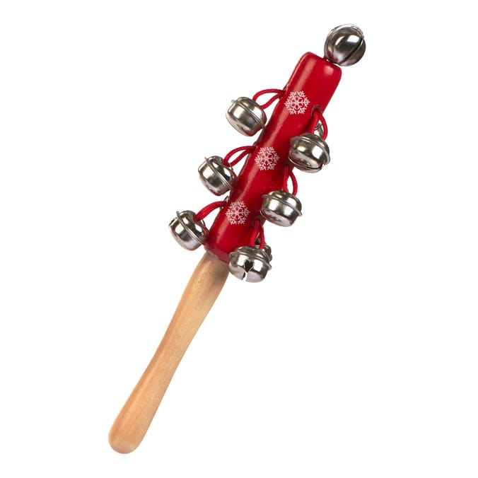 Sleigh Bells Wooden Jingle Stick
