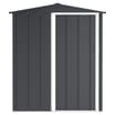 StoreMore Sapphire Apex Metal Shed 5x4ft - Green