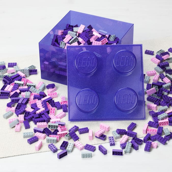 LEGO Clear Brick Shaped Storage Box