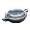 Prestige Nadiya Black Round Aluminium Non-Stick 4 in 1 Wok Pan 