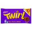 Cadbury Twirl Chocolate Bar 10 Pack Multipack 215g