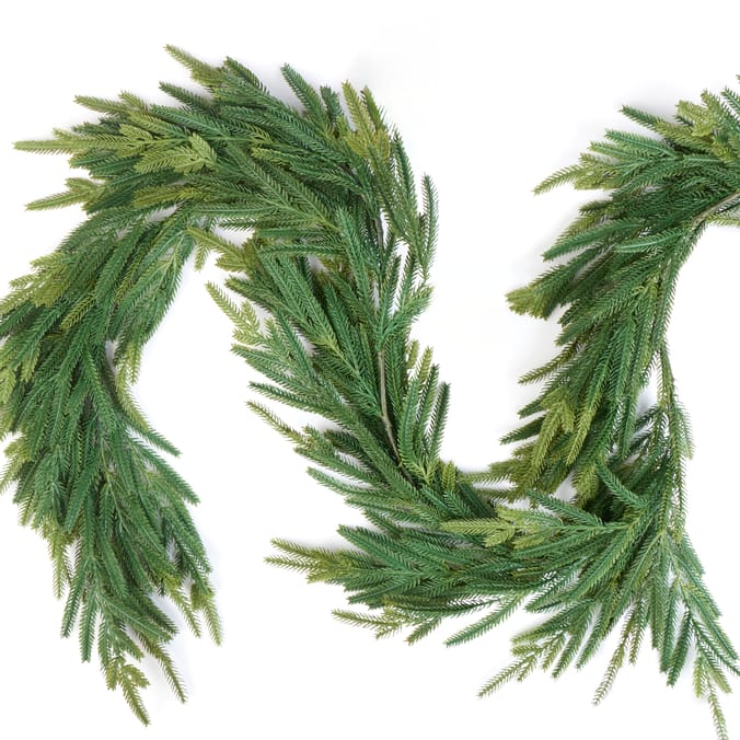 Festive Feeling 6ft Faux Pine Christmas Garland