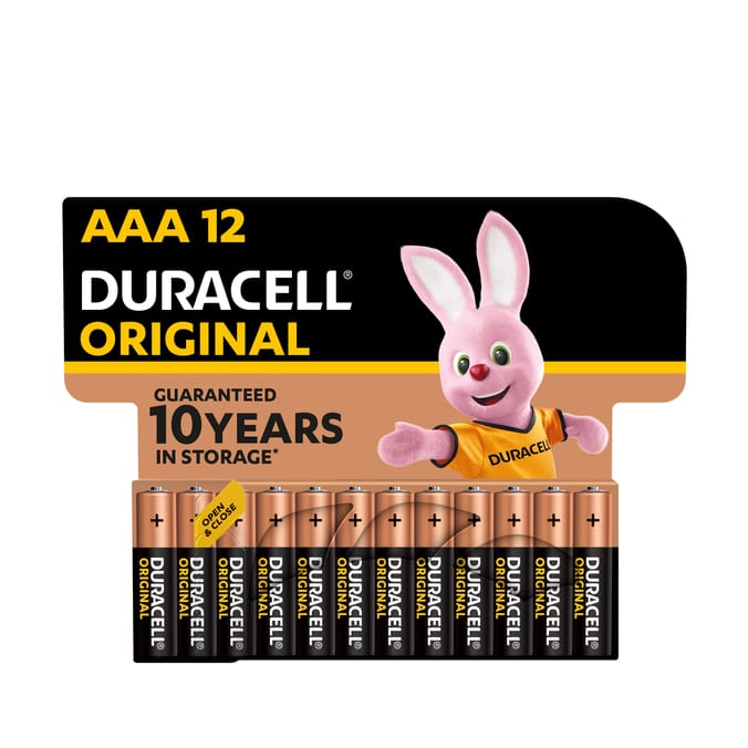 Duracell Original AAA Batteries 12 Pack