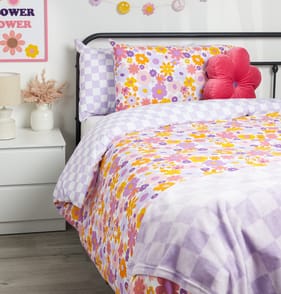 The Kids Edit Flower Power Duvet Set - Double