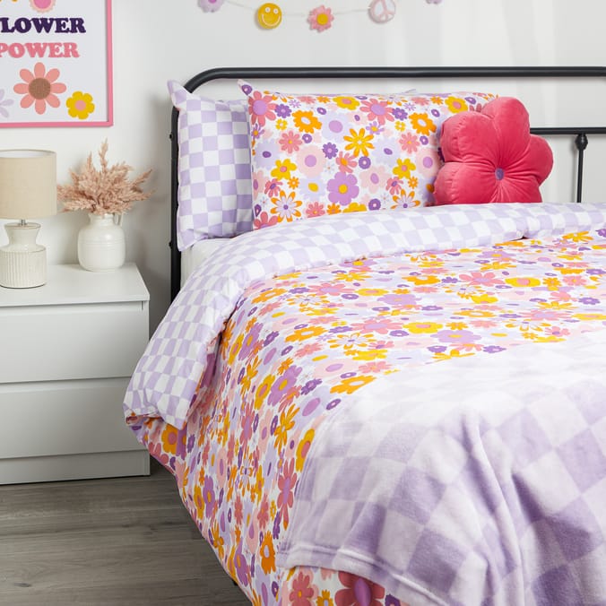 The Kids Edit Flower Power Duvet Set - Double