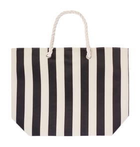  Hello Summer Canvas Beach Bag Stripe