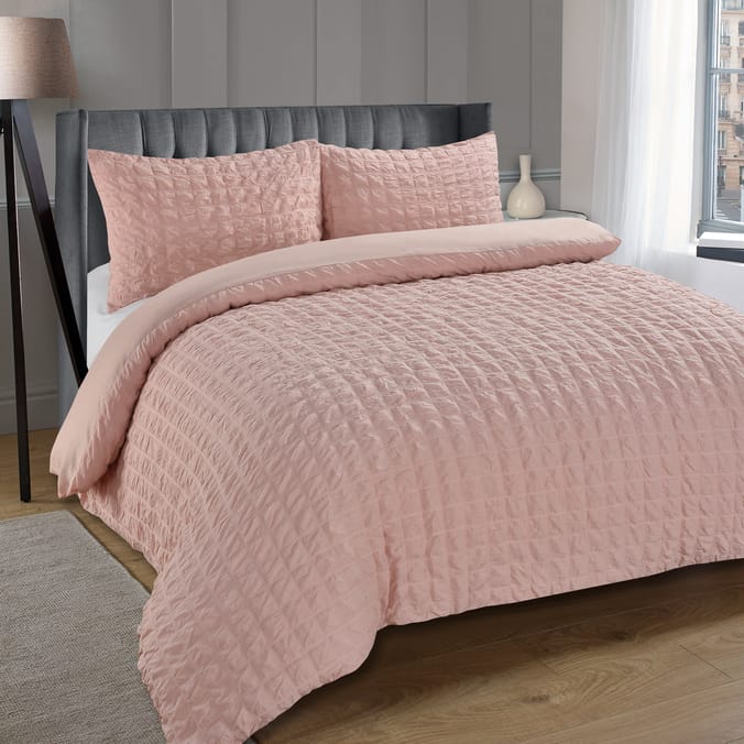 Home Collections Cotton Seersucker Duvet Set