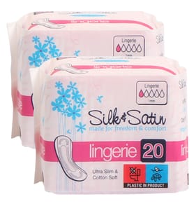 Silk&Satin Lingerie Liners 20s x2