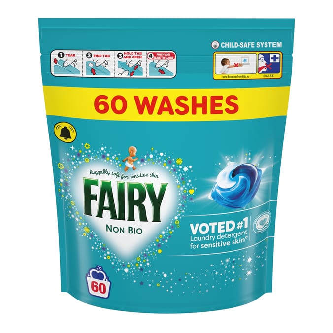 Fairy Non Bio Washing Liquid Pods  60 Washes