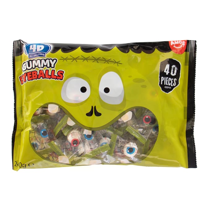 Amos 4D Gummy Eyeballs 40 Pack 240g