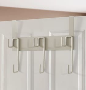 Metal Overdoor Hanger - Taupe