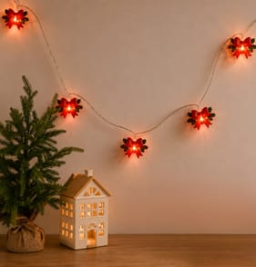 Prestige Battery Operated 10 LED String Lights - Bow